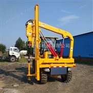 供應(yīng)裝載機(jī)改裝公路護(hù)欄打樁機(jī)適用范圍廣 小型柴油錘打樁機(jī)
